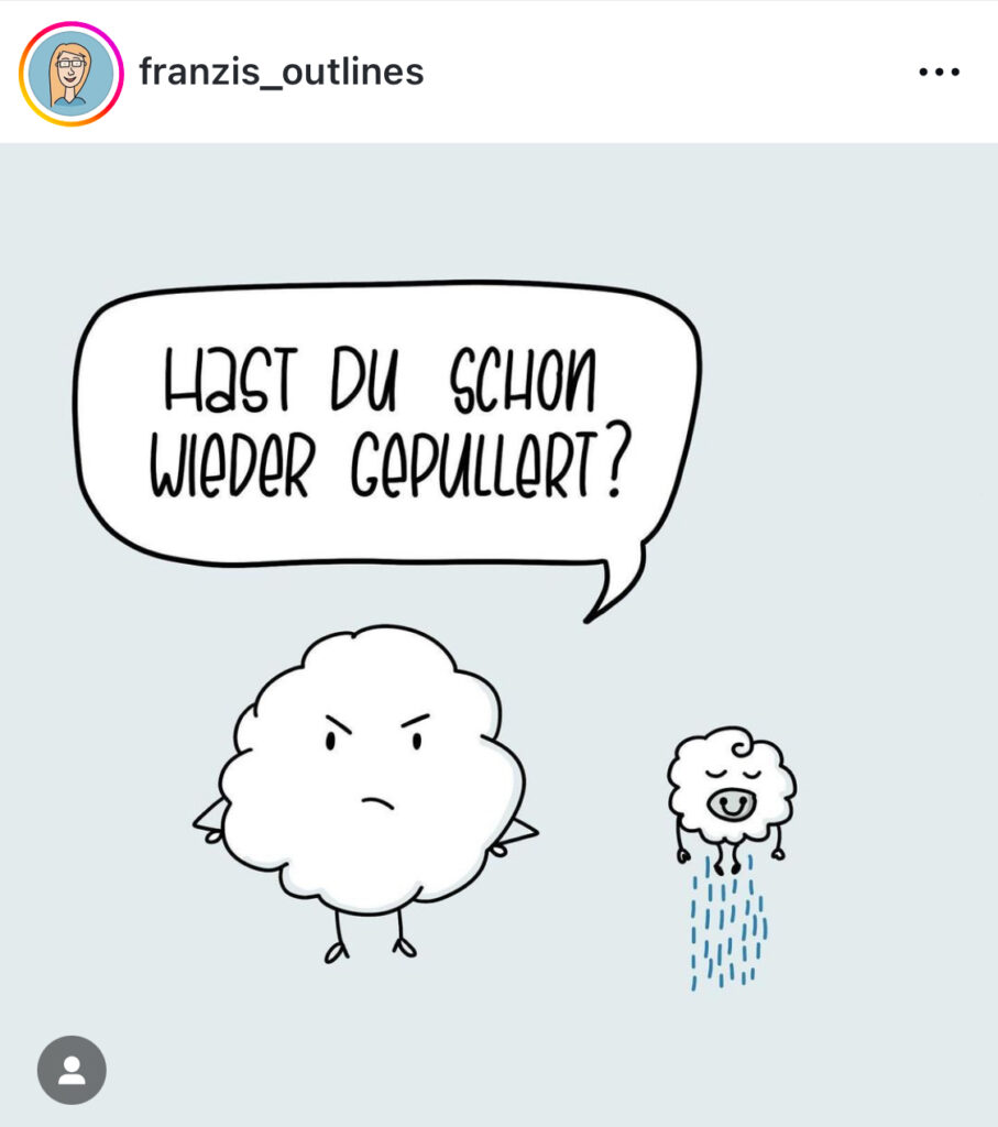 Insta Post von Franziska @franzis_outlines