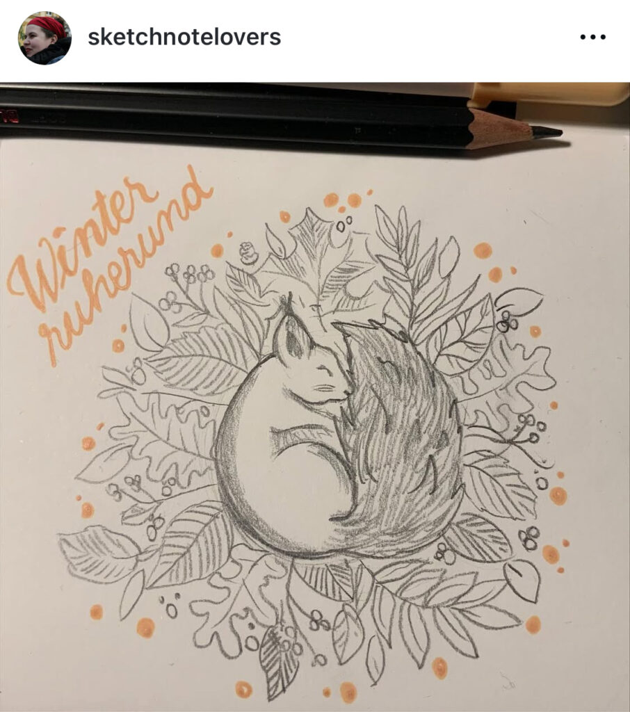 Insta Post von Tanja @sketchnotelovers