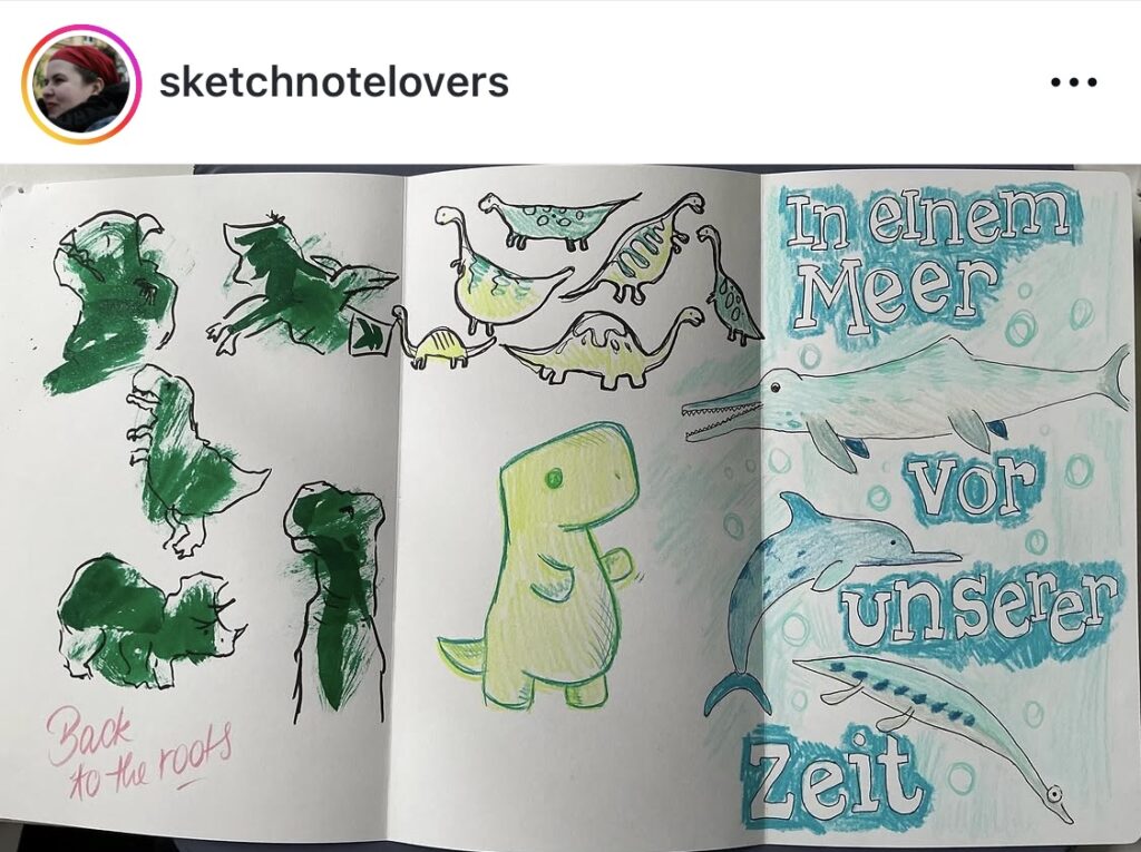 Insta Post von Tanja @sketchnotelovers